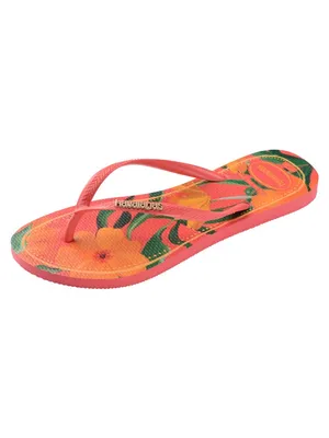 Havaianas Women's Slim Tropical Round Toe Sandals- Size 11/12 thumbnail 2