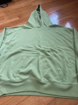 PINK Victoria’s Secret Oversized Hoodie Sage Green Boxy Pullover Sweatshirt L thumbnail 5