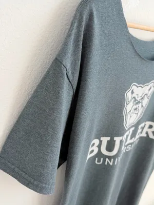 Butler University Bulldogs Off-Shoulder T-Shirt Gray College Tee thumbnail 9