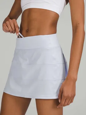 Lululemon Pace Rival Mid-Rise Skirt Long Pastel Blue Active Tennis Skort Golf 14 thumbnail 1