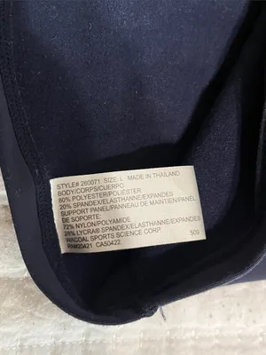 Wacoal Navy Long-Sleeve Zip Mock Neck Top thumbnail 2