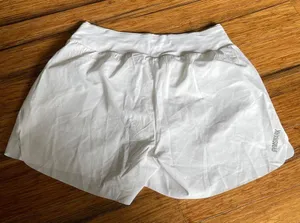 Gymshark Loose Fit Workout Shorts White Womens Size XL thumbnail 2