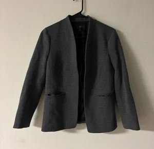 J.Crew Going-Out Blazer Stretch Twill Gray H2743 Size 6 thumbnail 1