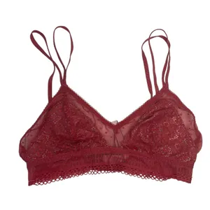Victoria's Secret Bralette Sz L Bra Unlined Lace Detail Wireless Pink Adjustable thumbnail 2