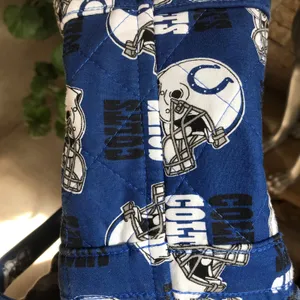 Indianapolis Colts Zipped Fabric Blue White Purse Bag with Interior Pockets thumbnail 6