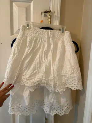 Mustard Seed White Skort Set thumbnail 3