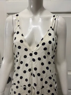 zara cotton polka dot dress limited edition side pocket size medium thumbnail 6