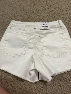Vanilla Star Jeans White jean shorts thumbnail 5