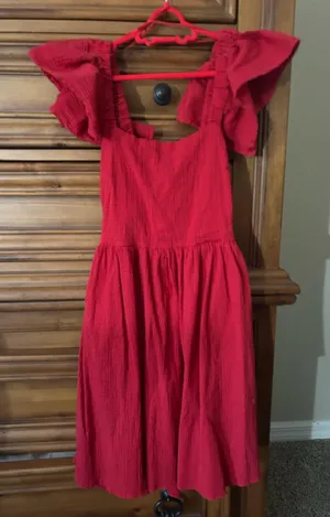 Francesca's Red Bow Dress thumbnail 2