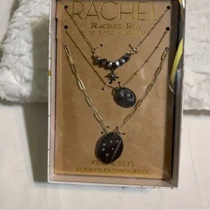 Rachel Roy Necklace NIB Trio Set Kindness is Always Fashionable thumbnail 3