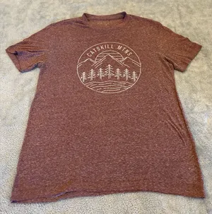 Women’s Aeropostale Heather Maroon Short Sleeve Graphic Tee Size Medium thumbnail 1