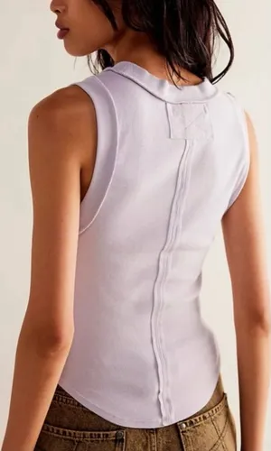 NWOT Free People We The Free Kate Tank - Frost Lavender purple - XS thumbnail 1
