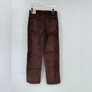 Free People We‎ The Free Risk Taker Cord Straight Leg in Chocolate Truffle size 26 nwt thumbnail 4