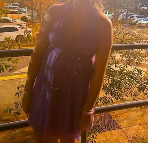 Purple Hoco Dress Size M thumbnail 1