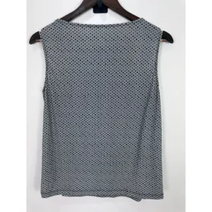 Talbots Cowl Neck Tank Top Women‎ Size M Multi-Color Geometric Print Sleeveless thumbnail 3
