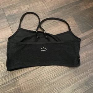 Beyond Yoga Space Dye Crossover Strappy Sports Bra Grey Large Athleisure thumbnail 2