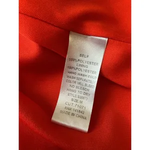 She +‎ Sky Red Ruched V-Neck Puff Sleeve Mini Dress SS8873 Womens Size Medium thumbnail 6