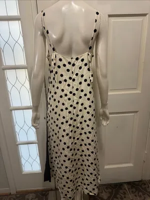 zara cotton polka dot dress limited edition side pocket size medium thumbnail 12