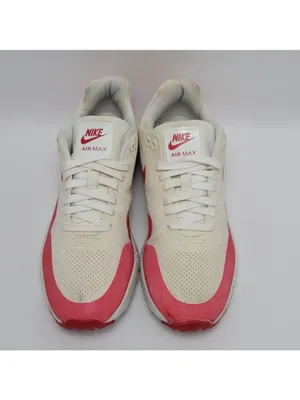 Men's Nike Air Max 1 Ultra Moire Sneakers Size 7.5 White Red thumbnail 3