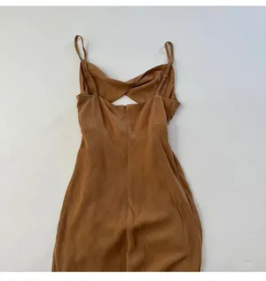 Cut Out Midi Dress Brown thumbnail 5