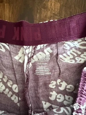 PINK Purple Logo Lounge/sleep pants thumbnail 3