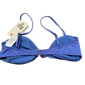 Billabong‎ Women's Size Small Sol Searcher Bandeau Bikini Top Blue Park Stretch thumbnail 5