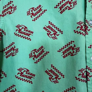 Disney Parks Unisex Toy Story Pizza Planet Button Down Camp Shirt S thumbnail 6