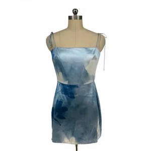 New Amanda Uprichard Avani Mini Dress Blue Ombré Square‎ Neck Size Small thumbnail 4