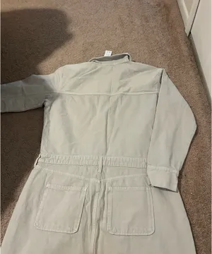 Abercrombie & Fitch Light Gray Shirt Dress thumbnail 9