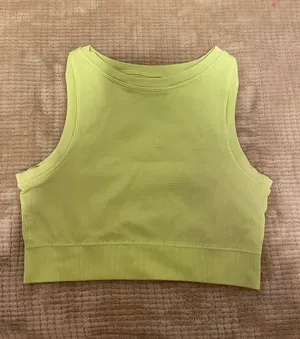 neon yellow tank top Size M thumbnail 1