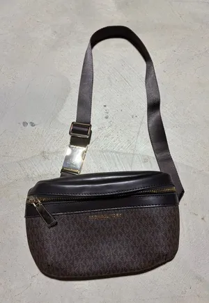 Michael Kors Brown Monogram logo Belt Bag with Gold Hardware thumbnail 1