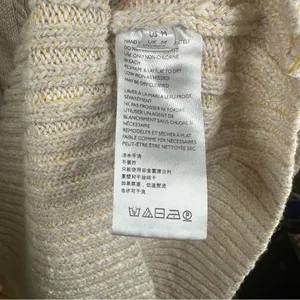 Free People Mont Blanc Mini Dress Cable‎ Knit Zip Quiet Luxury Bodycon M Oatmeal thumbnail 12