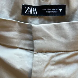 Zara Women's High Waist Beige Shorts thumbnail 2