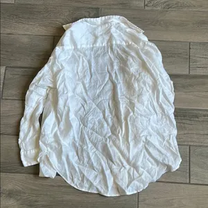H&M White Classic Button Down Shirt thumbnail 4