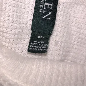 Lauren Ralph Lauren green label size small white knit hooded sweater cotton thumbnail 5