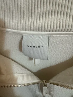 Varley Roselle Half-Zip Sweatshirt in White thumbnail 4