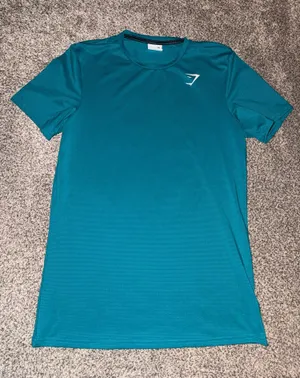 Gymshark Arrival Short Sleeve T-Shirt in Teal thumbnail 1