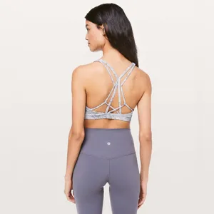 Lululemon Flow Freely Bra Washed Marble Alpine White Silverscreen Size‎ 4 thumbnail 2