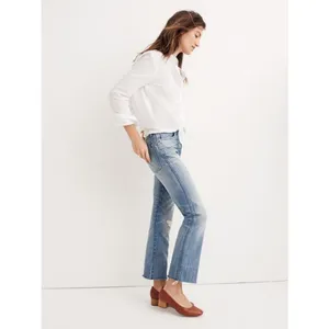 Madewell Tall Rigid Demi-Boot Crop Jeans, 29" Inseam, Size 25, EUC, Medium Wash thumbnail 9