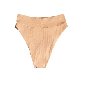 NWT! Aerie Cheeky Bikini Swim Bottom Waffle Print in Orange - Size Small thumbnail 4
