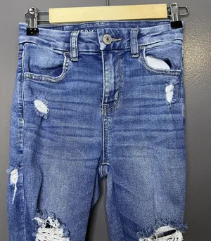 American Eagle Outfitters Curvy High Rise Jegging Jeans Womens 00 Distressed thumbnail 1