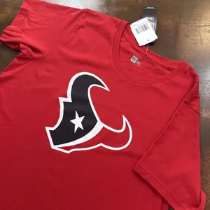 NFL Football Houston Texans Red battle fan sportswear Fan T-shirt New Era Women thumbnail 2