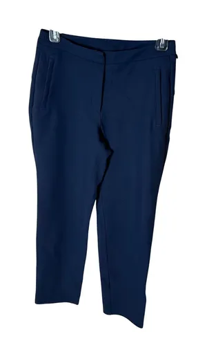 Lululemon Navy Blue Stretch Straight Leg‎ Ankle Pants Women Size 4 thumbnail 1