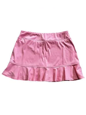 Tommy Bahama Golf Skort Pink Ruffle Hem Hidden Pocket Mini Skirt Medium thumbnail 3