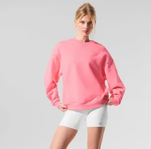 ALO Accolade Crew Neck Pullover Neon Bubblegum S thumbnail 4