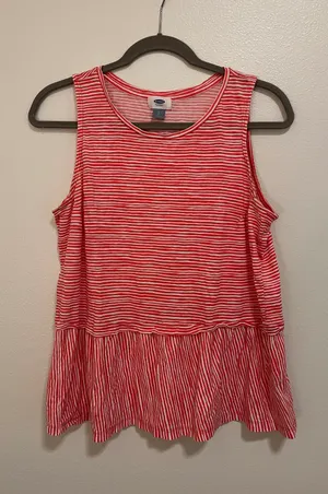 Old Navy Cute Peplum Tank Top thumbnail 1