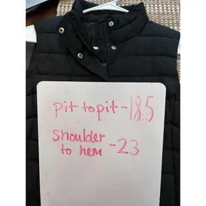 Gap Womens Black Quilted Puffer Vest Stand‎ Collar Zip Front Snap Closure Small thumbnail 6