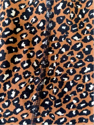 Women's Free People Brown Black Leopard Print Bike Shorts S Rayon thumbnail 9