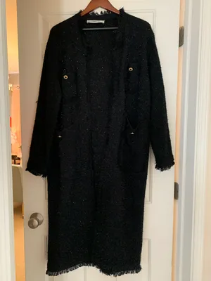 ZARA Oversized Knit Coat thumbnail 1