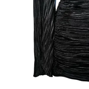 LUCY IN THE SKY Black One Shoulder Mini Dress‎ With Long Sleeve EUC Medium thumbnail 6
